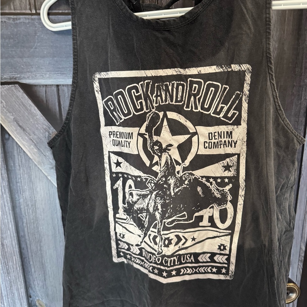 Rock and Roll Graphic Tank Top
